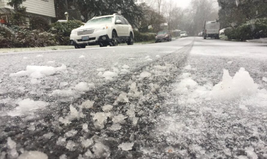 波特兰地区星期日降雪，积雪量可达2.54厘米