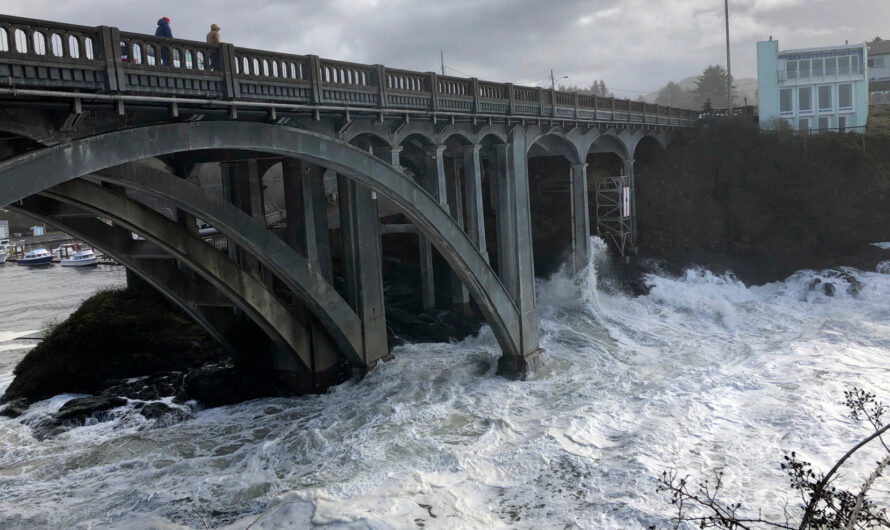 星期一俄勒冈海岸将发生沿海洪水