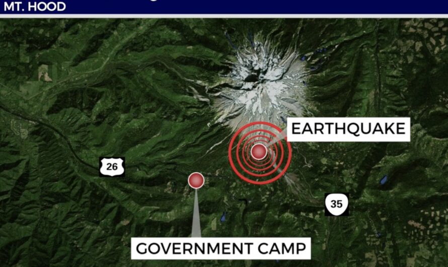 俄勒冈州雪山（Mt. Hood）发生地震