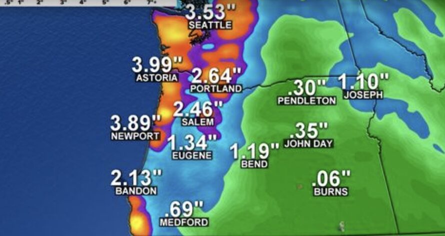暴风雨天气！俄勒冈州三个县二千多户人家断电