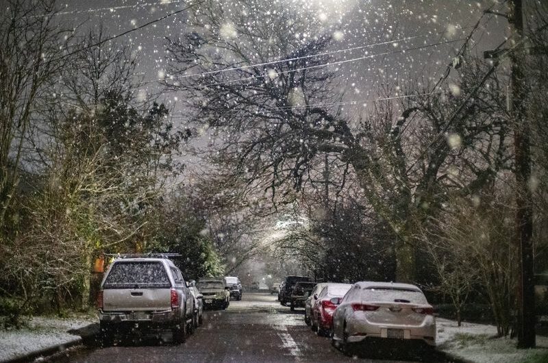 这个圣诞节，波特兰下雪！