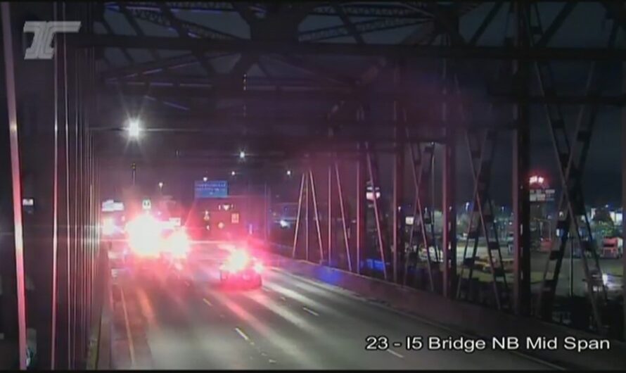 行人在5号公路上被撞死