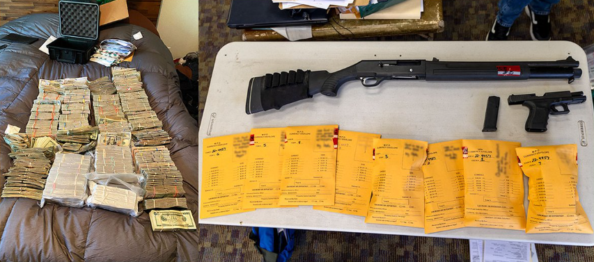 快递公司运送黑市大麻，被缴获超100万现金和16支枪