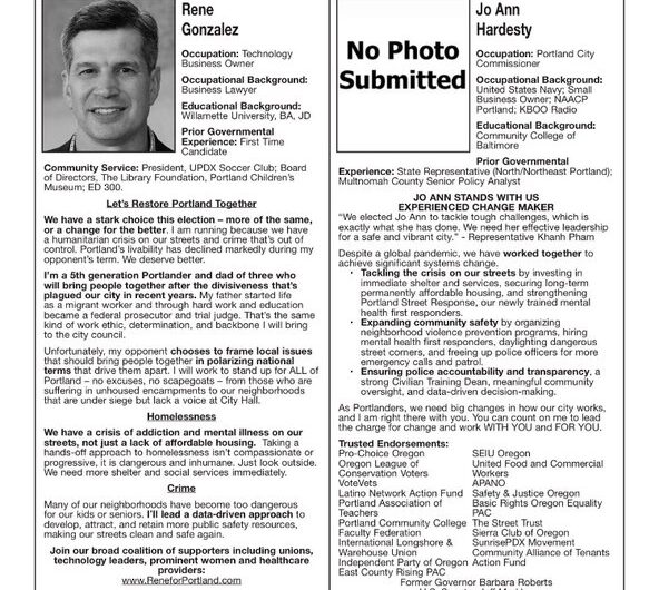 Jo Ann的个人照片不会出现在选民手册上！