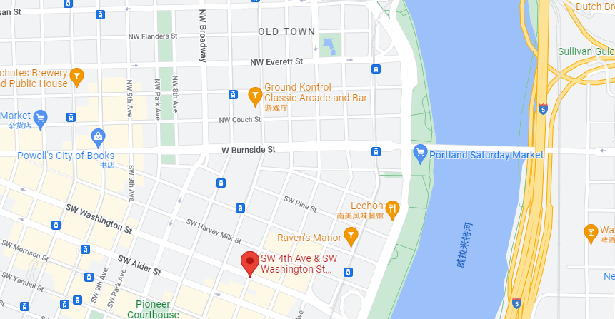 星期五波特兰市中心发生凶杀案