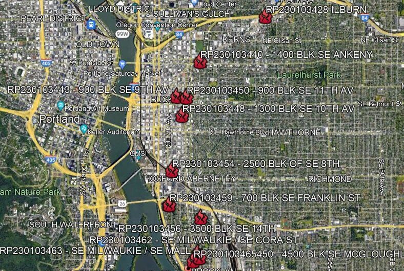 太恐怖了！波特兰被连环放火10起！
