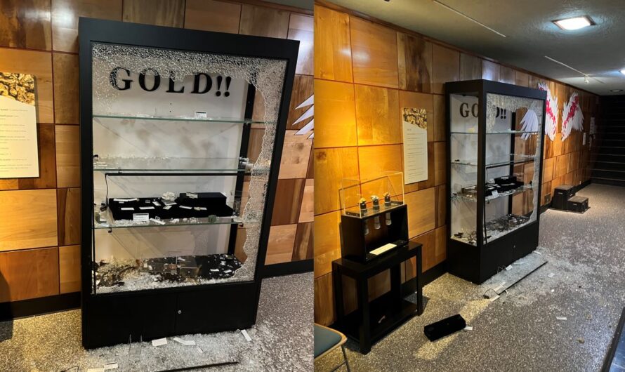 岩矿博物馆平安夜被爆格，大量黄金被盗！