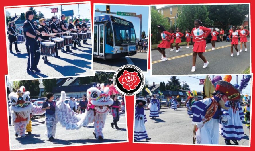 4月27日星期六，波特兰82街玫瑰节花车游行！约起来啦！