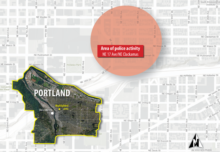 波特兰两名警察遭枪击，凶犯在逃！